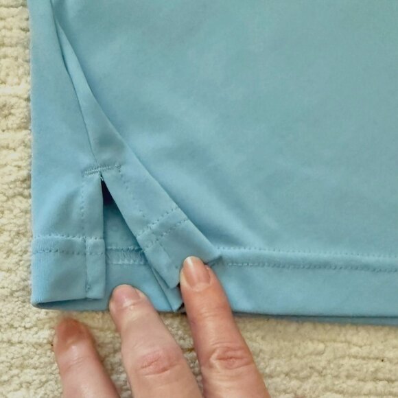 Columbia Polo Shirt Size XL Light Blue Short Sleeve Performance Fabric - Picture 10 of 13